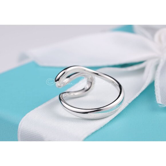 Tiffany & Co. Ring Vintage Elsa Peretti Open Wave Band Ring in Sterling Size 7 - Picture 5 of 8